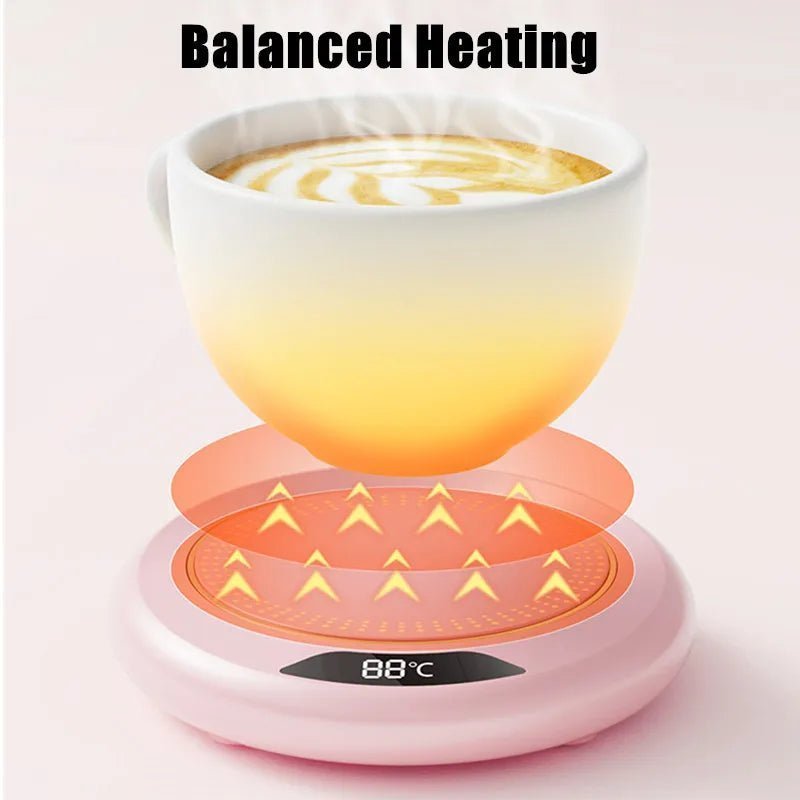 1PC Thermostatic Heating Coaster USB – 3 - Speed Adjustable, 55°C Constant Temperature for Home Use - Flameira