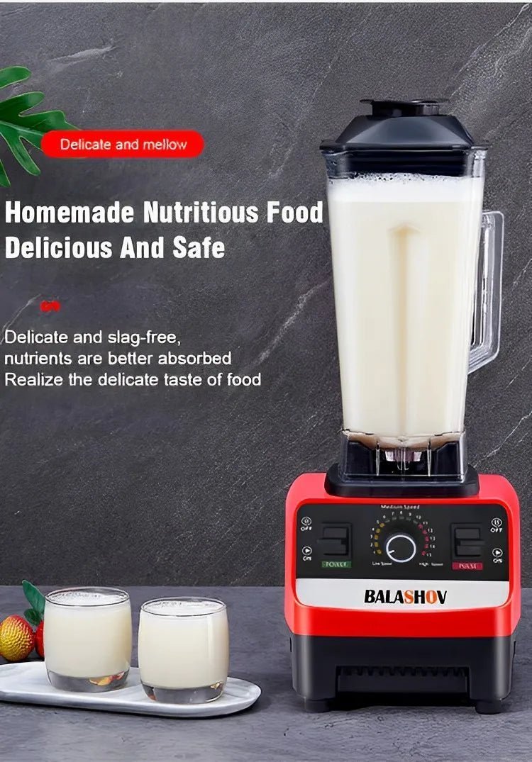 2000W Heavy Duty Commercial Blender - High Power Smoothie, Food Processor, Juicer for Kitchen - Flameira