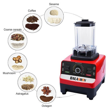 2000W Heavy Duty Commercial Blender - High Power Smoothie, Food Processor, Juicer for Kitchen - Flameira