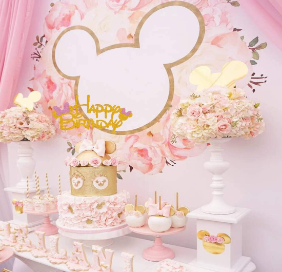 Disney Minnie Mouse Cake Topper | Party Cake Decorations for Kids' Birthday & Baby Shower