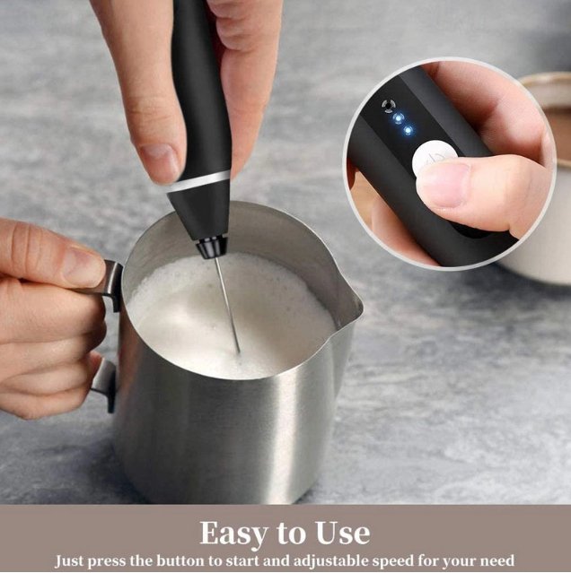 Electric Milk Frother – Portable & USB Rechargeable - Flameira