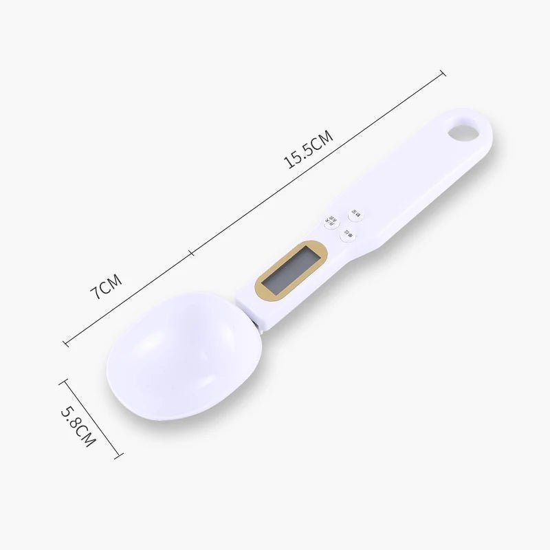 Electronic Kitchen Scale 500g 0.1g LCD Digital Spoon Scale for Food, Flour, Milk, Coffee - Mini Measuring Tool - Flameira