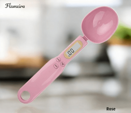 Electronic Kitchen Scale 500g 0.1g LCD Digital Spoon Scale for Food, Flour, Milk, Coffee - Mini Measuring Tool - Flameira