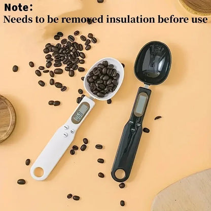 Electronic Kitchen Scale 500g 0.1g LCD Digital Spoon Scale for Food, Flour, Milk, Coffee - Mini Measuring Tool - Flameira