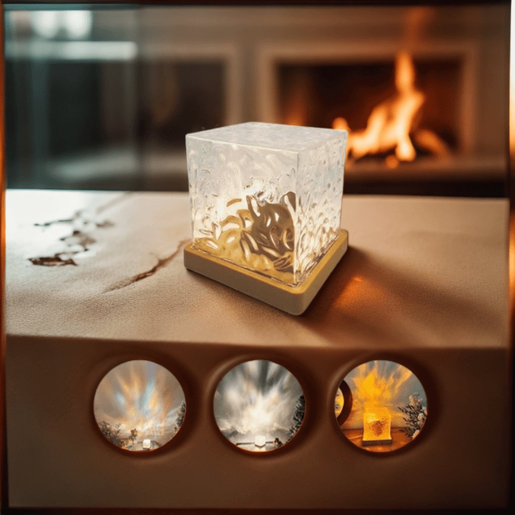 Flame Crystal Lamp – Stylish Ambient Lighting for Home - Flameira