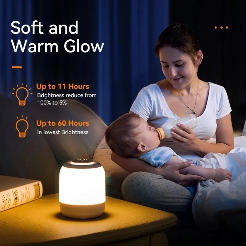 LED Night Light Touch Lamp – Portable Bedside & Table Lamp with Touch Sensor for Bedroom, Desk, Kids Gifts - Flameira