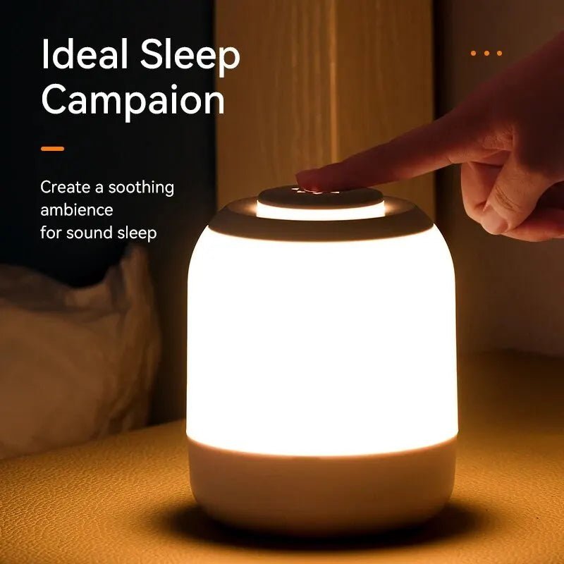 LED Night Light Touch Lamp – Portable Bedside & Table Lamp with Touch Sensor for Bedroom, Desk, Kids Gifts - Flameira