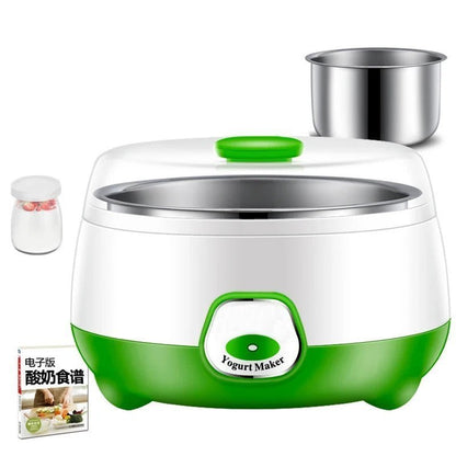 Mini Automatic Yogurt Maker - DIY Kitchen Appliance with Stainless Steel Tank - Flameira