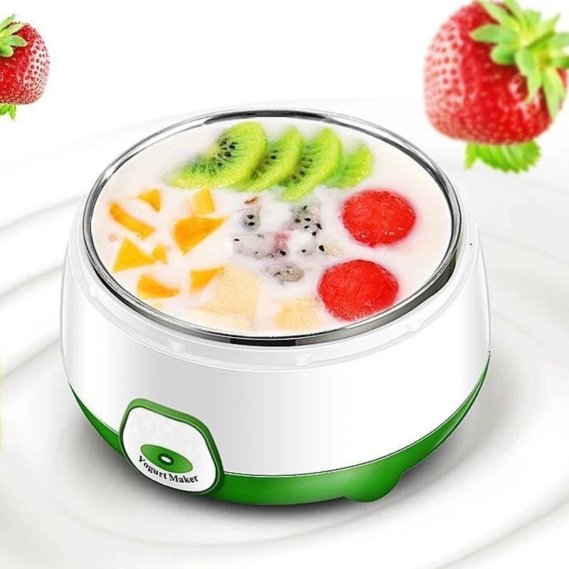 Mini Automatic Yogurt Maker - DIY Kitchen Appliance with Stainless Steel Tank - Flameira