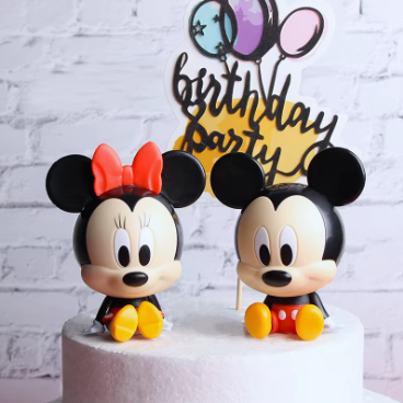 Disney Minnie Mouse Cake Topper | Party Cake Decorations for Kids' Birthday & Baby Shower