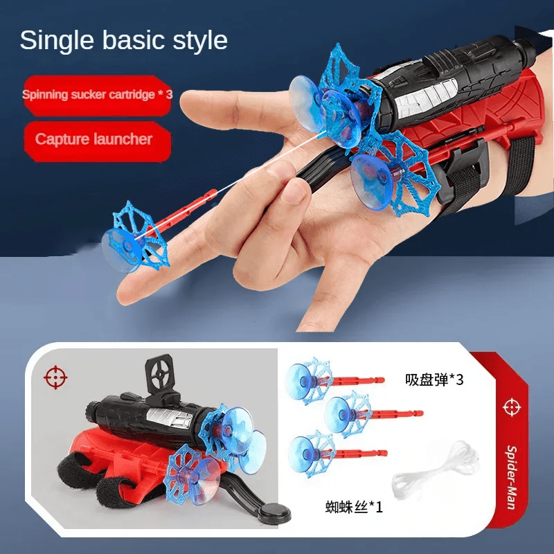 New Spiderman Action Figure Set | Anime Characters Role Play Glove Launcher & Wrist Toy for Kids - Flameira