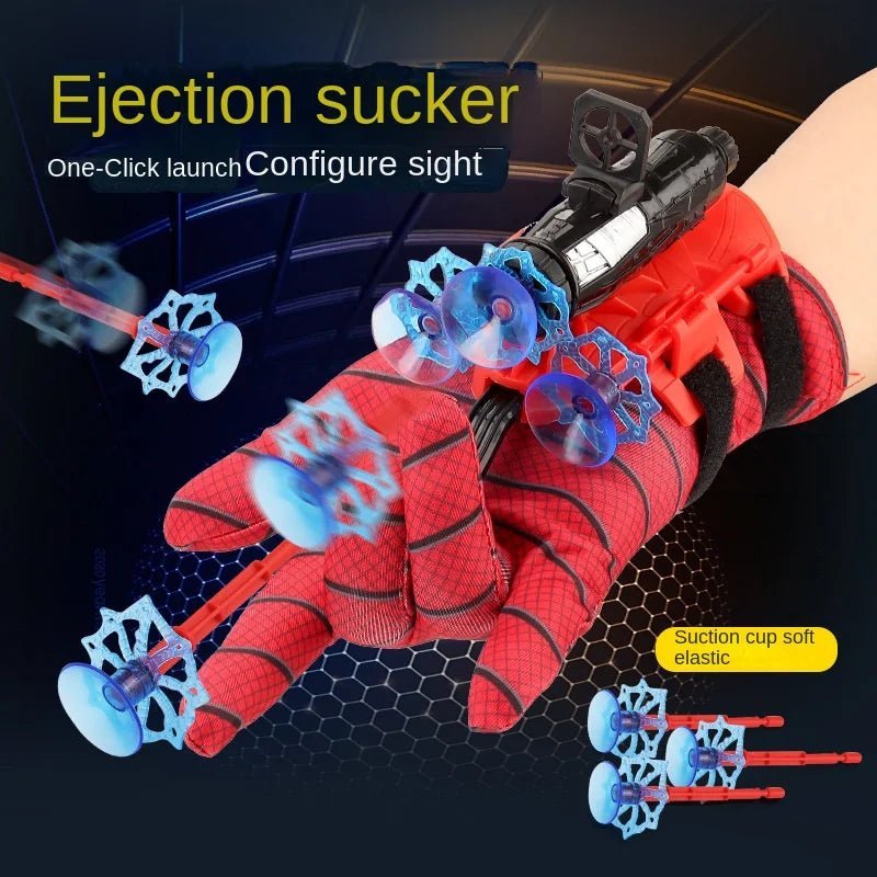 New Spiderman Action Figure Set | Anime Characters Role Play Glove Launcher & Wrist Toy for Kids - Flameira