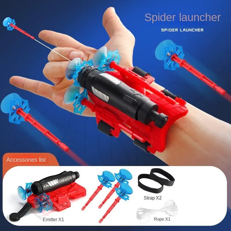 New Spiderman Action Figure Set | Anime Characters Role Play Glove Launcher & Wrist Toy for Kids - Flameira