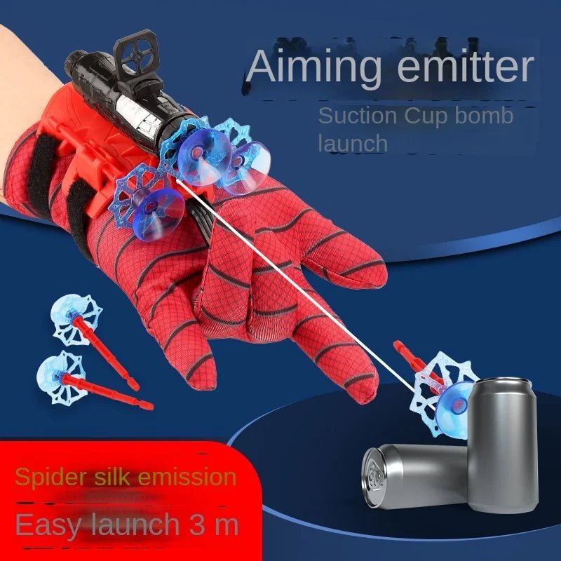 New Spiderman Action Figure Set | Anime Characters Role Play Glove Launcher & Wrist Toy for Kids - Flameira