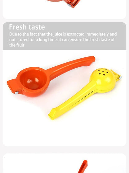 Portable Manual Lemon Squeezer - Aluminum Alloy Hand Press Juicer for Kitchen | Easy Fruit Juicer - Flameira