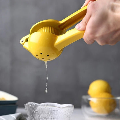 Portable Manual Lemon Squeezer - Aluminum Alloy Hand Press Juicer for Kitchen | Easy Fruit Juicer - Flameira