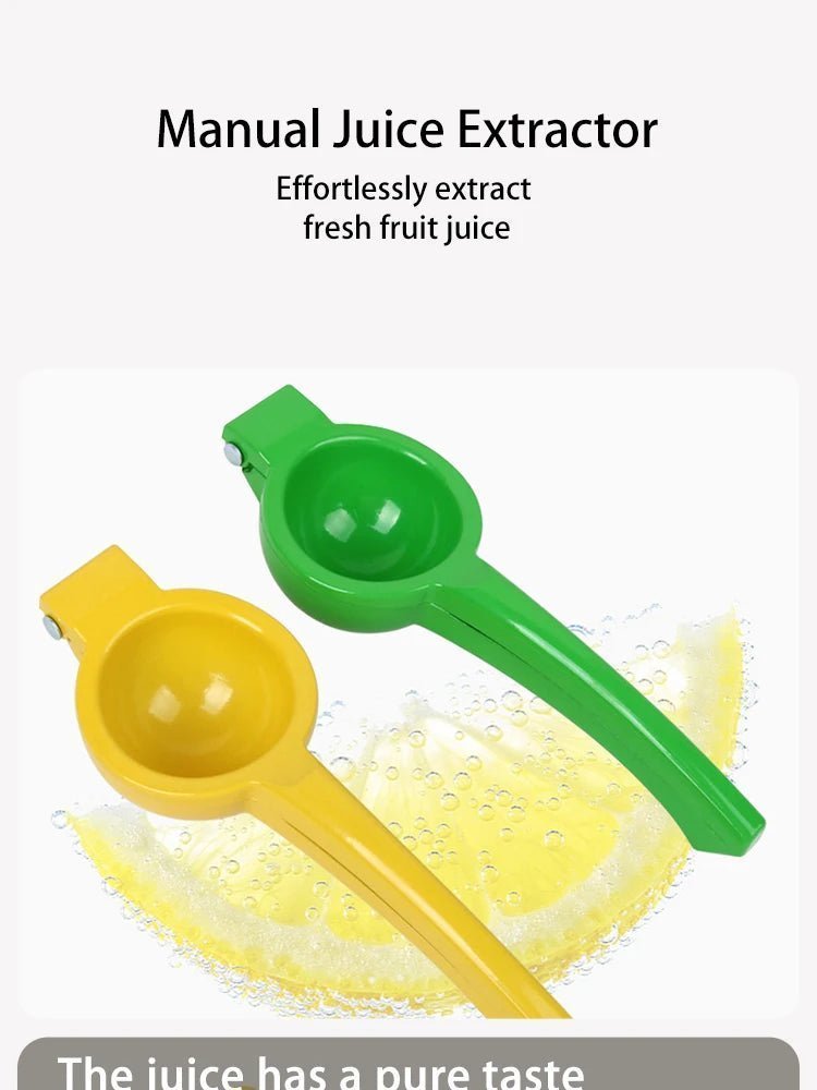 Portable Manual Lemon Squeezer - Aluminum Alloy Hand Press Juicer for Kitchen | Easy Fruit Juicer - Flameira